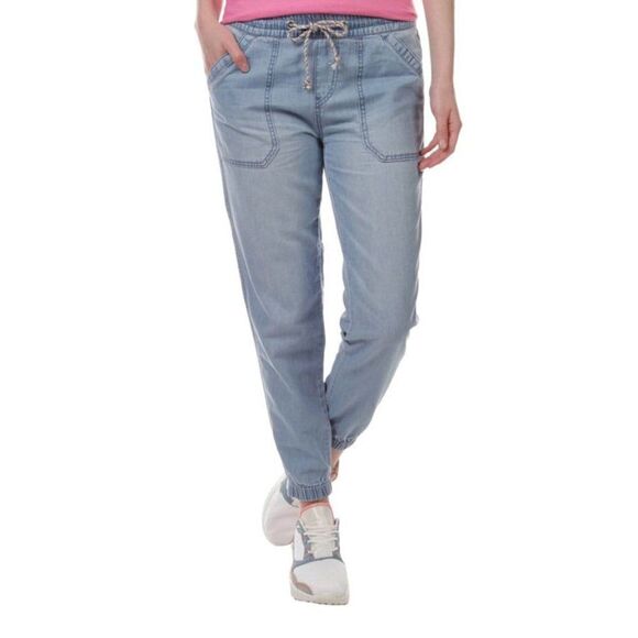 NWT UNIONBAY FRAN DRAWCORD DENIM JOGGER M,L - Picture 1 of 2